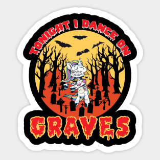 Halloween Unicorn Sticker